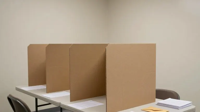 Illustration for: Perach Israel village sets up voting practice for 200 residents